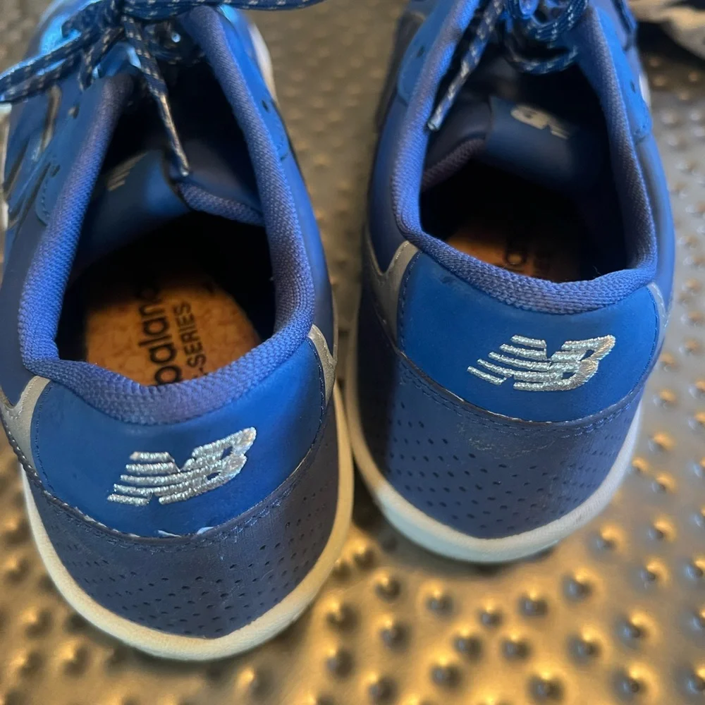 New Balance Men's Navy and White Sneakers